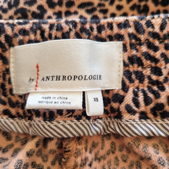 Anthropologie Kalea Corduroy Animal Print Jogger Trousers - Picture 12 of 13